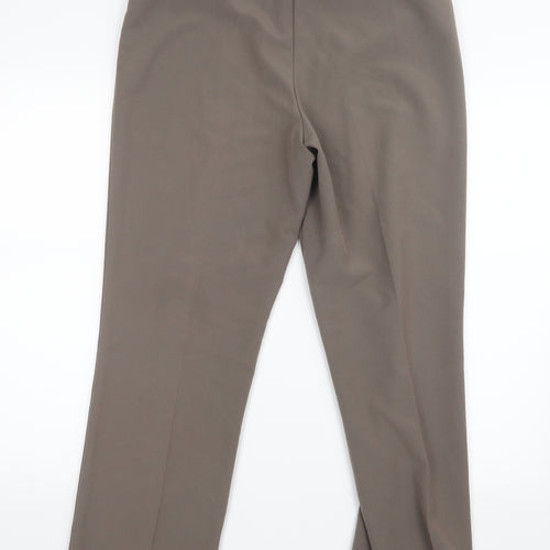 Bm Collection Womens Brown   Trousers  Size 12 L27 in