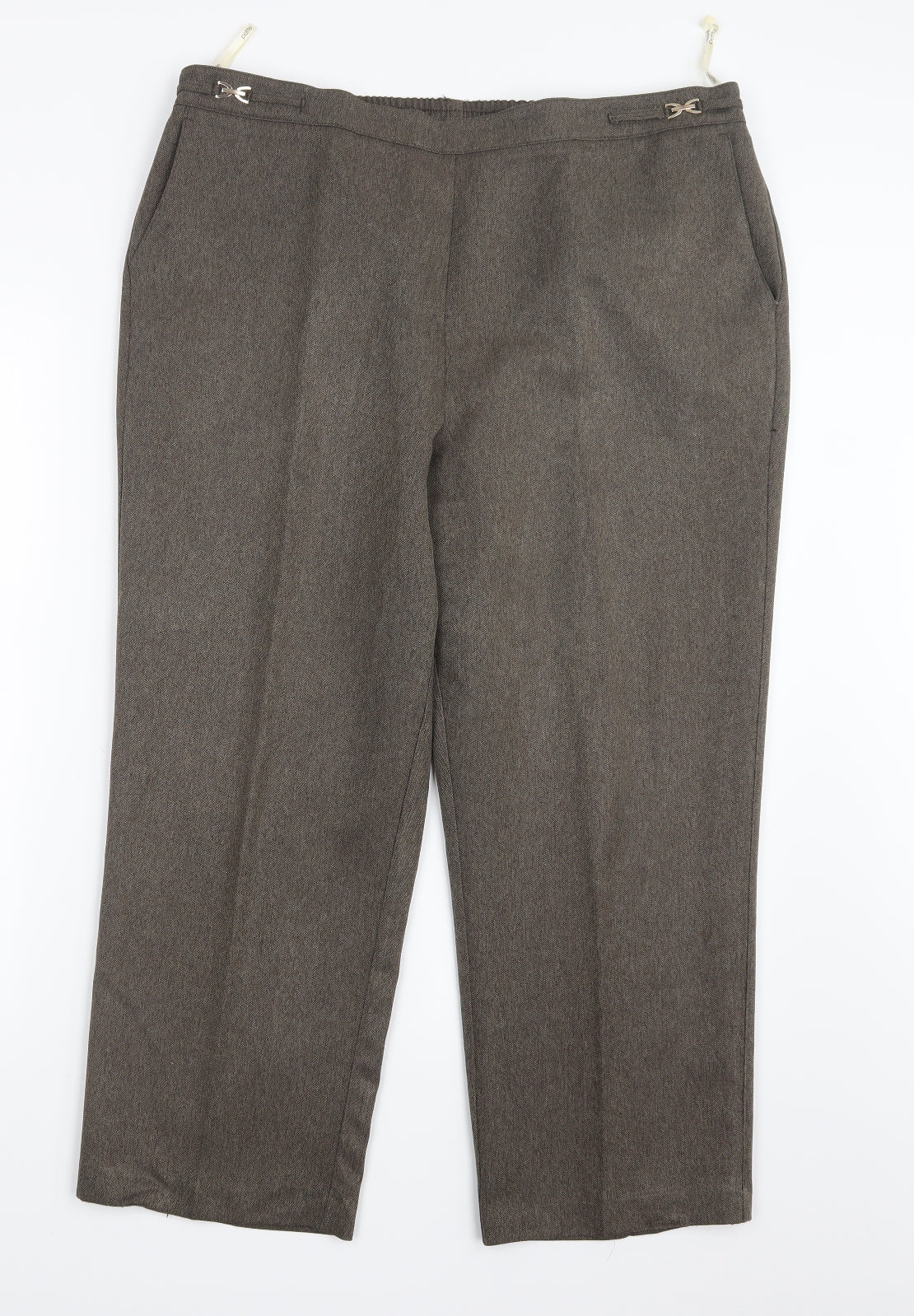 BHS Womens Brown   Trousers  Size 18 L24 in