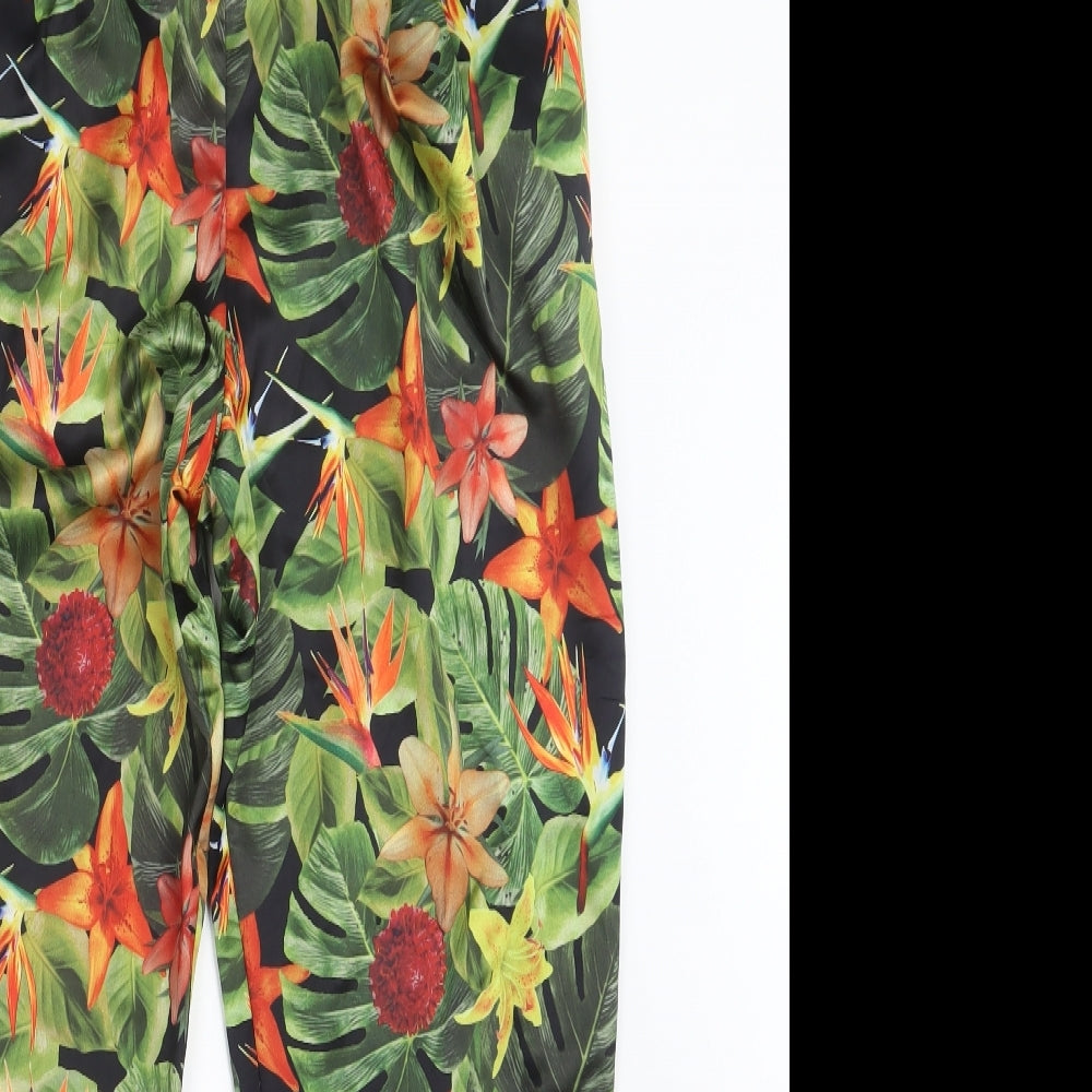 Atmosphere Womens Green Geometric  Trousers  Size 14 L28 in