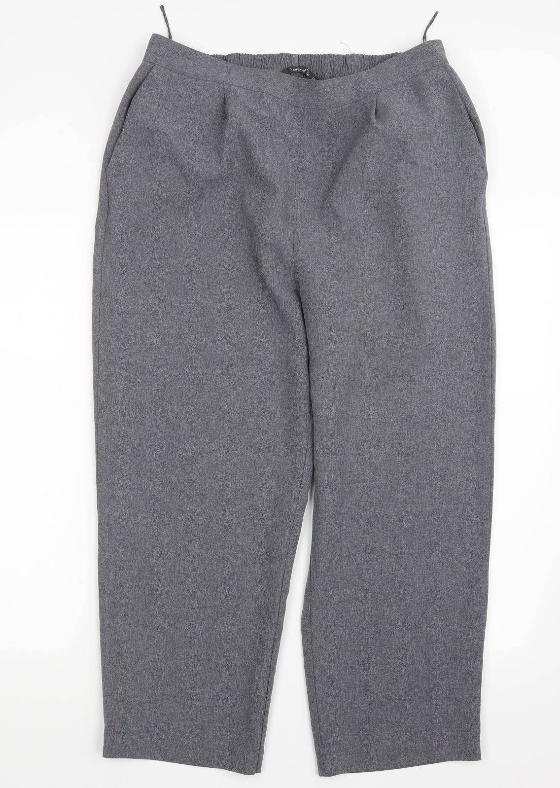 Bonmarché Womens Grey   Trousers  Size 16 L24 in