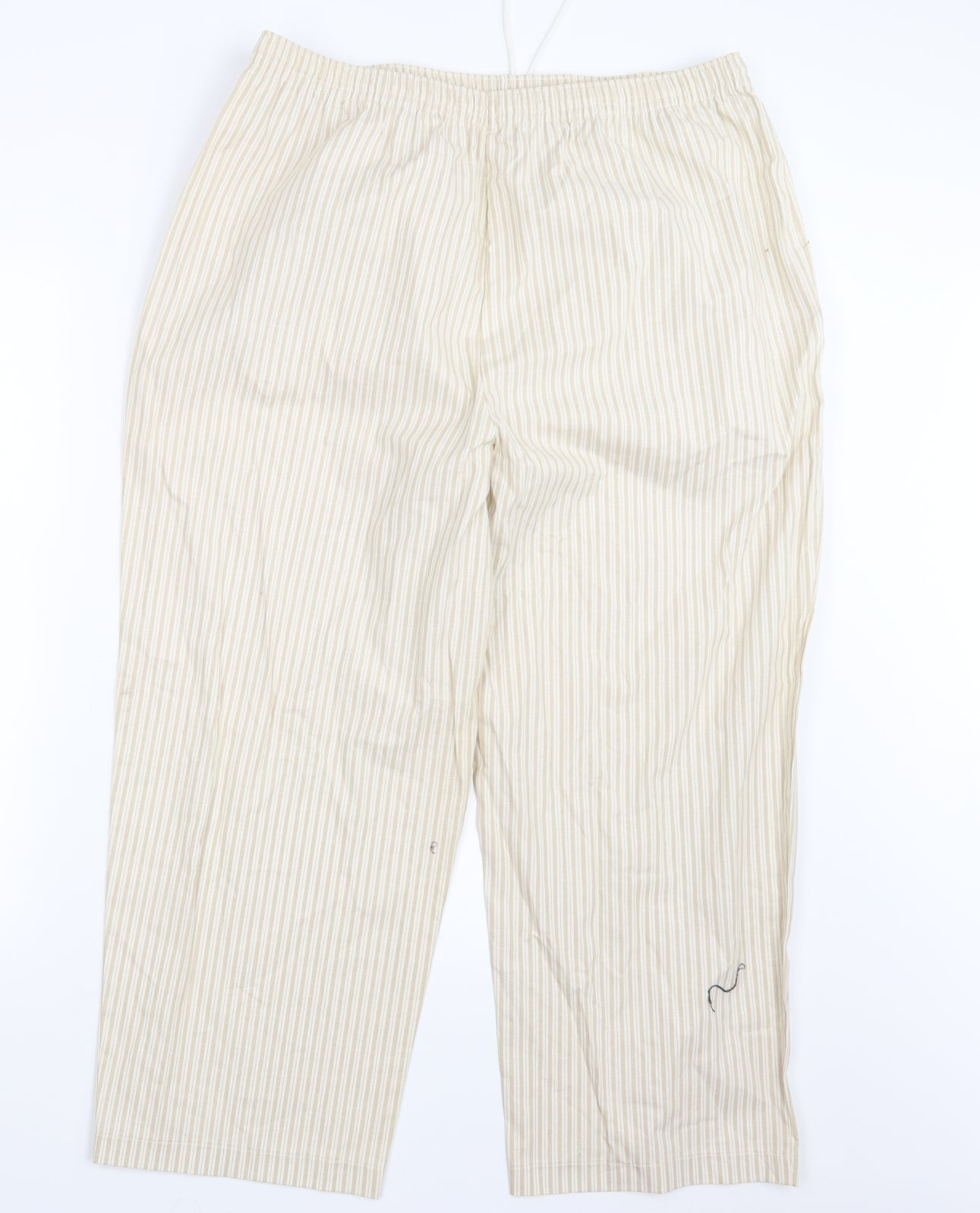 SportLeigh Womens Beige Striped  Trousers  Size 20 L25 in