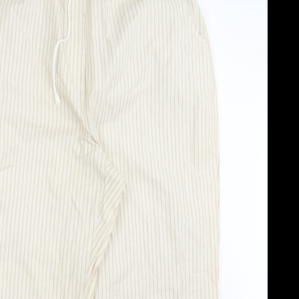 SportLeigh Womens Beige Striped  Trousers  Size 20 L25 in