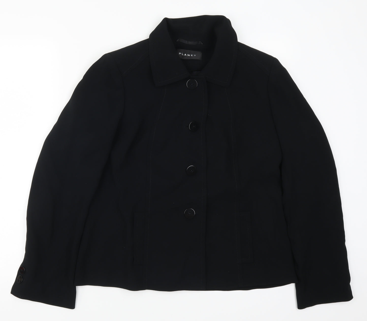 Planet Womens Black   Jacket Suit Jacket Size 14