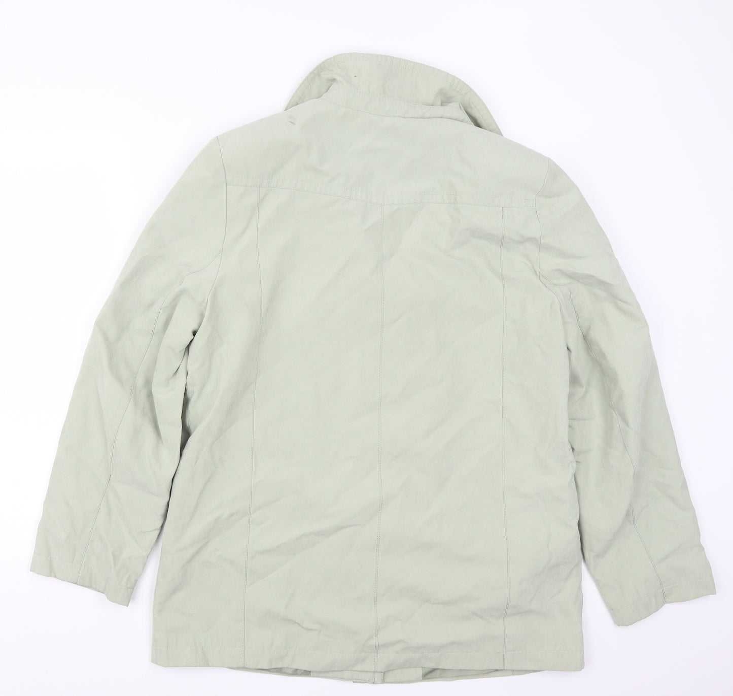 EWM Womens Green   Overcoat Coat Size 14