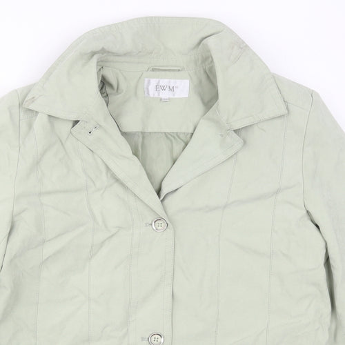EWM Womens Green   Overcoat Coat Size 14
