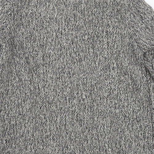 Preworn Womens Grey   Overcoat Coat Size 14