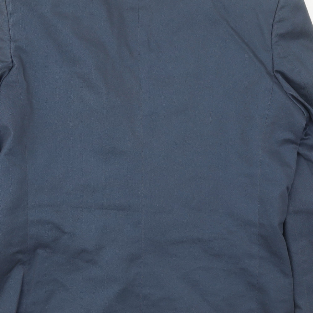 Baume & Mercier Mens Blue   Jacket Suit Jacket Size 38