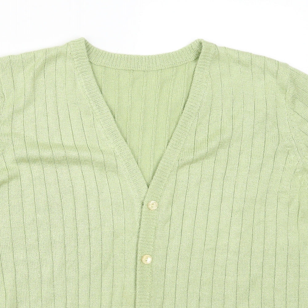 Preworn Womens Green   Cardigan Jumper Size S