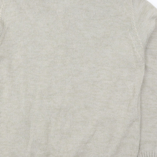 Atlas Mens Beige   Full Zip Jumper Size M