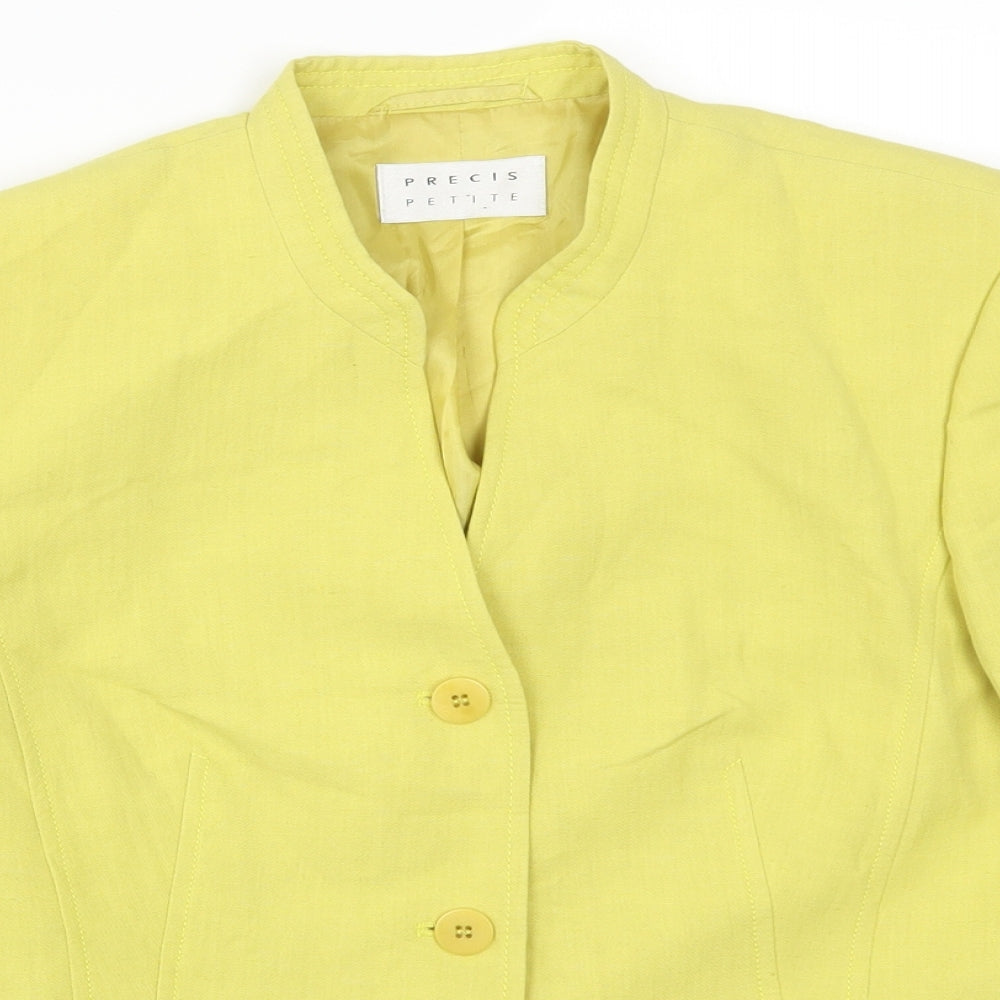 Precis Womens Yellow   Jacket  Size 10