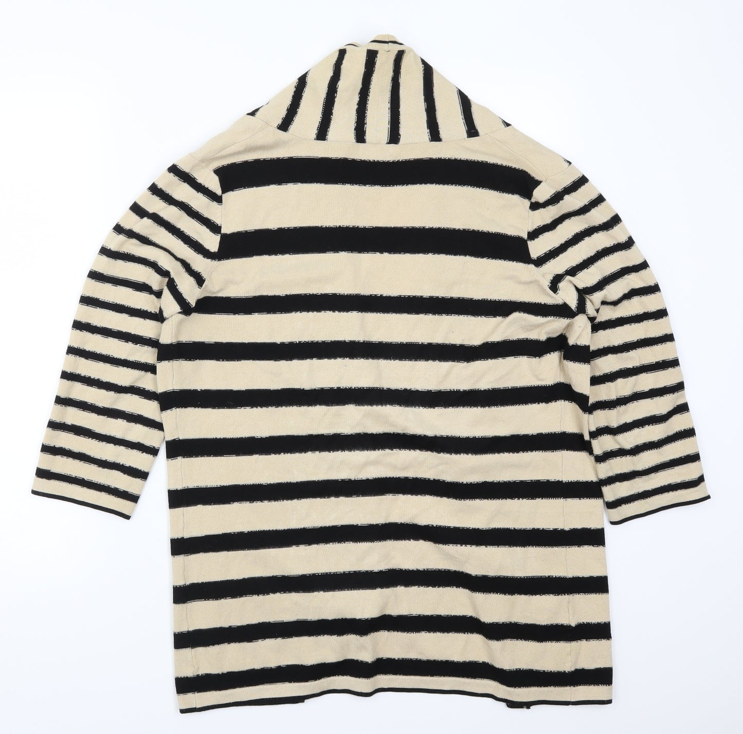 Country Casuals Womens Beige Striped  Cardigan Jumper Size M