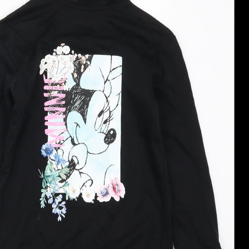 George Girls Black   Pullover Hoodie Size 7-8 Years  - Minnie Mouse