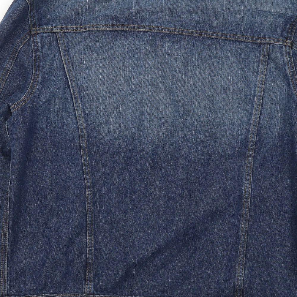 Cedar Wood State Mens Blue  Denim Jacket  Size L