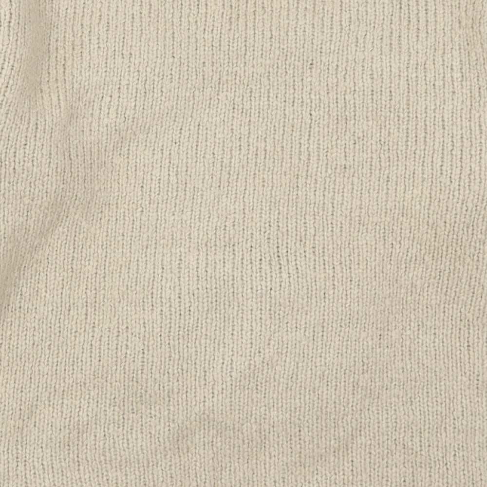 NEXT Womens Beige  Knit Pullover Jumper Size 14  - Rudolph Christmas