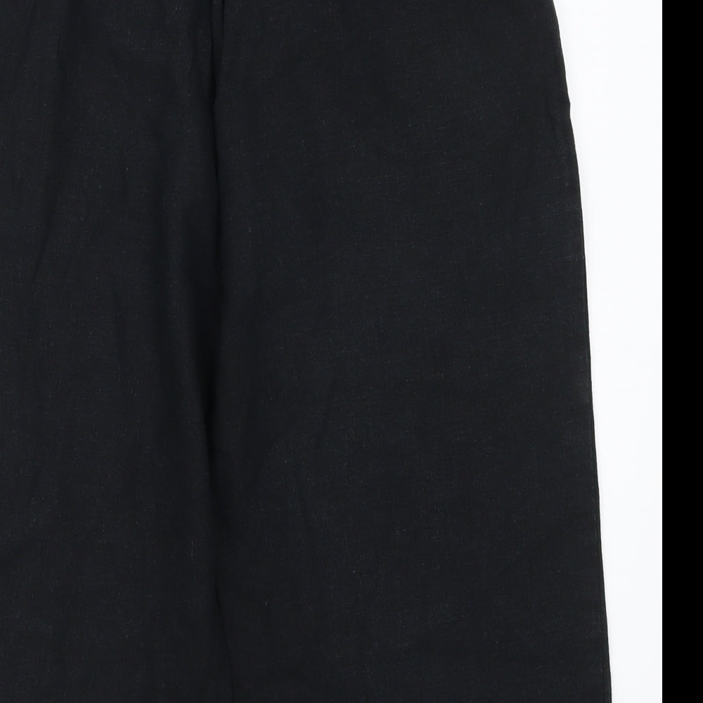 Marks and Spencer Womens Black   Cropped Trousers Size 12