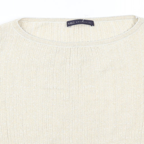 Marks and Spencer Womens Beige   Pullover Jumper Size M