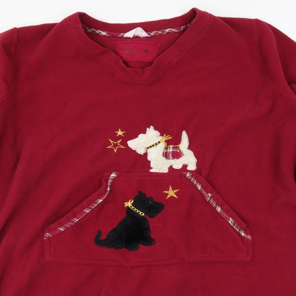 Bonmarché Womens Pink Solid  Top Pyjama Top Size 20  - Dogs