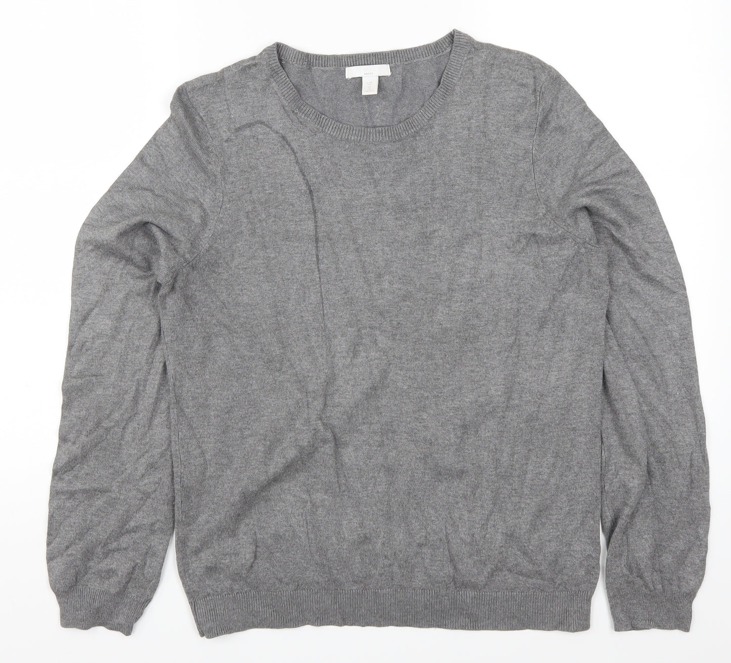 H&M Womens Grey   Pullover Jumper Size M