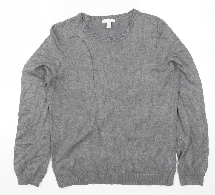H&M Womens Grey   Pullover Jumper Size M
