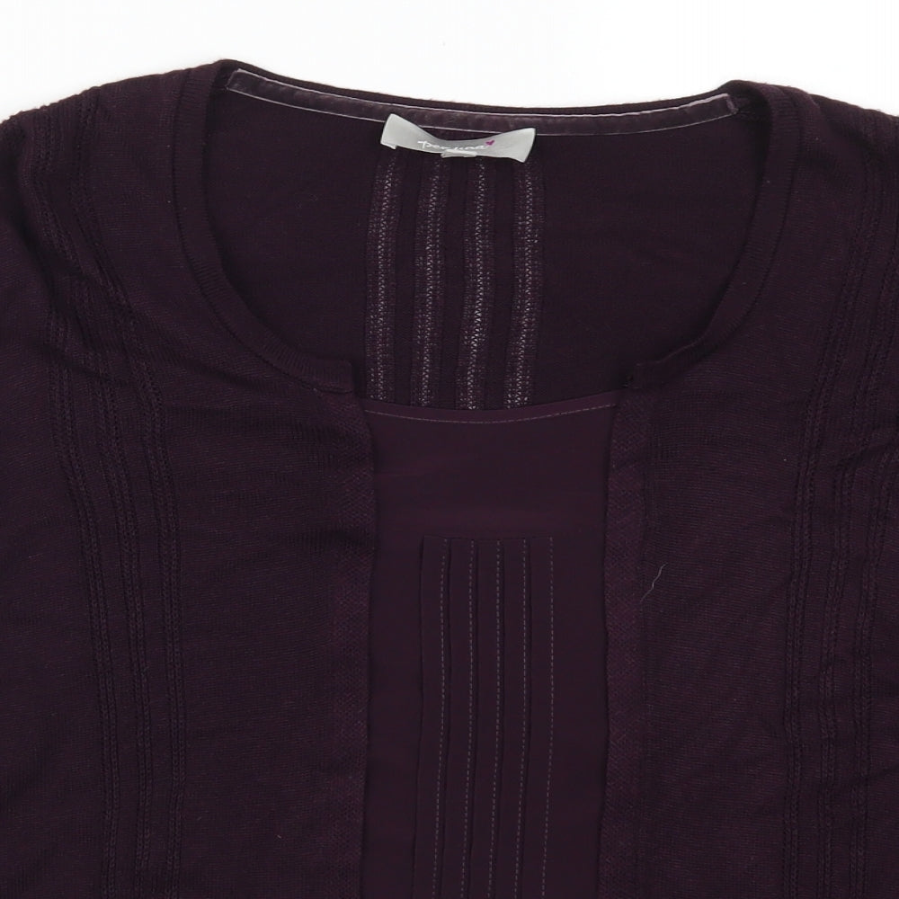 Per Una Womens Purple   Basic T-Shirt Size 18