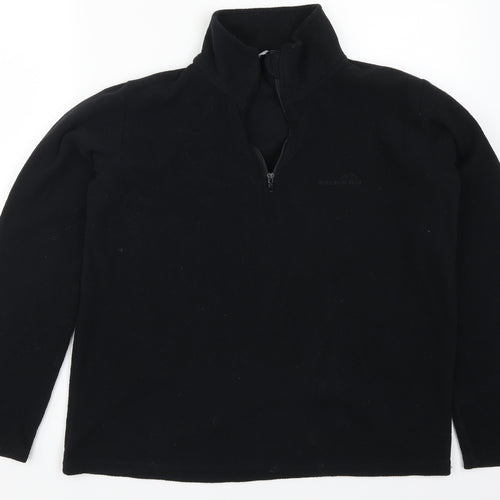 Freedom Trail Mens Black  Fleece Jacket  Size S