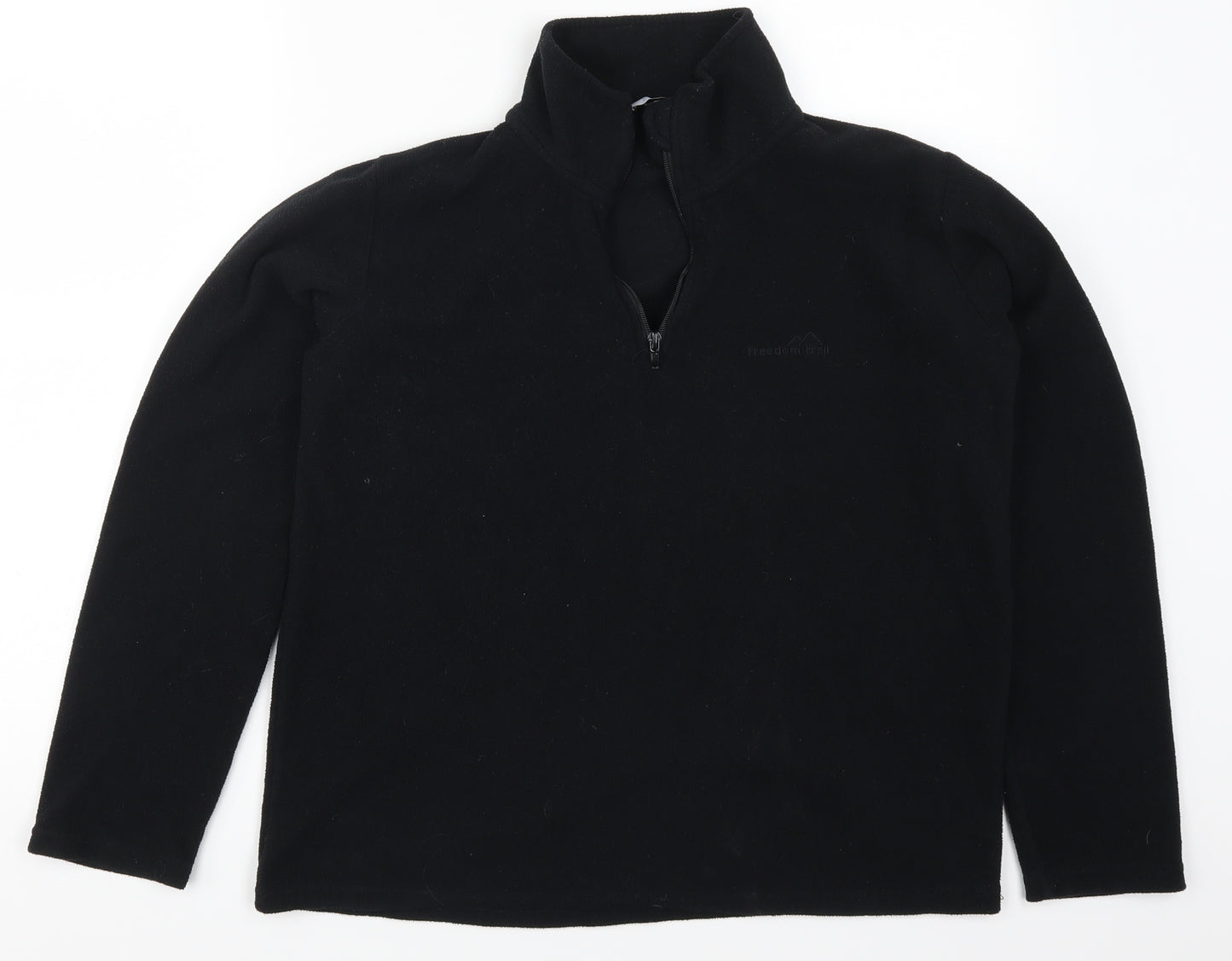 Freedom Trail Mens Black  Fleece Jacket  Size S