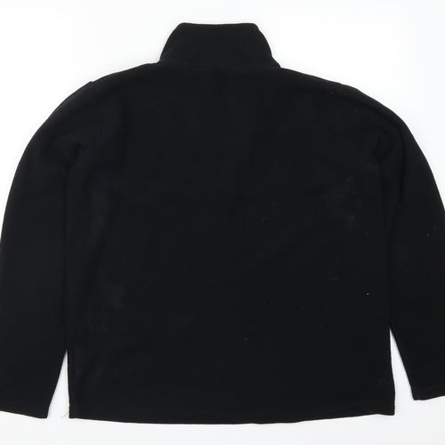 Freedom Trail Mens Black  Fleece Jacket  Size S
