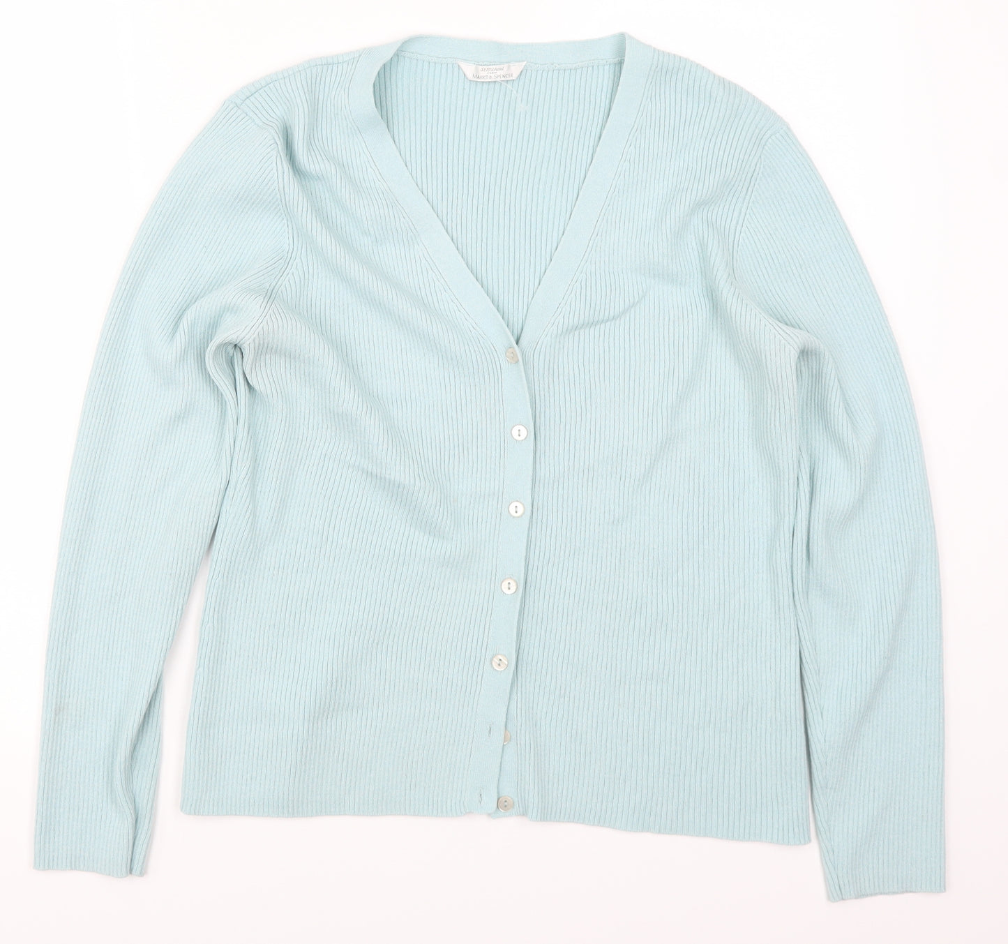 Marks and Spencer Womens Blue   Cardigan Jumper Size 22