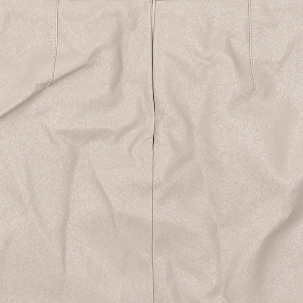 New Look Womens Beige   Mini Skirt Size 10
