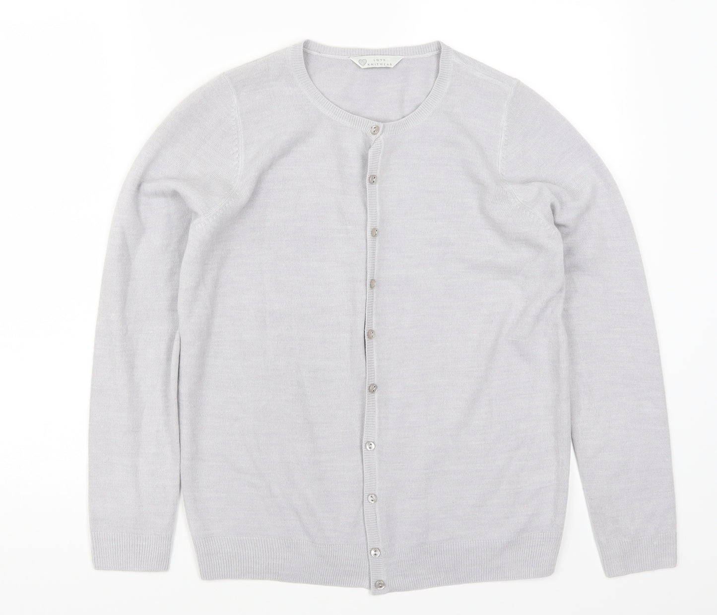BHS Womens Grey   Cardigan Jumper Size 10