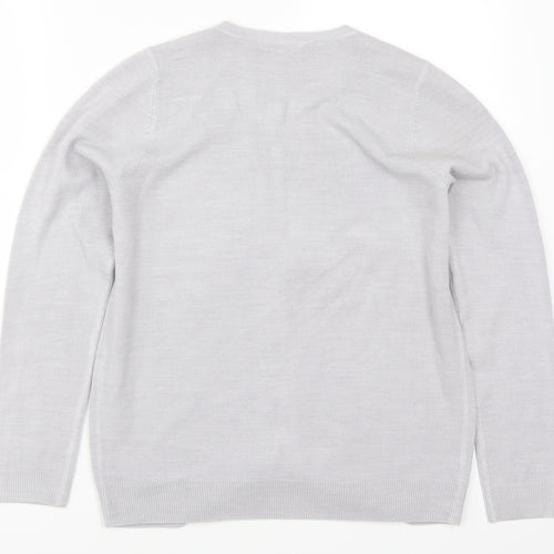 BHS Womens Grey   Cardigan Jumper Size 10