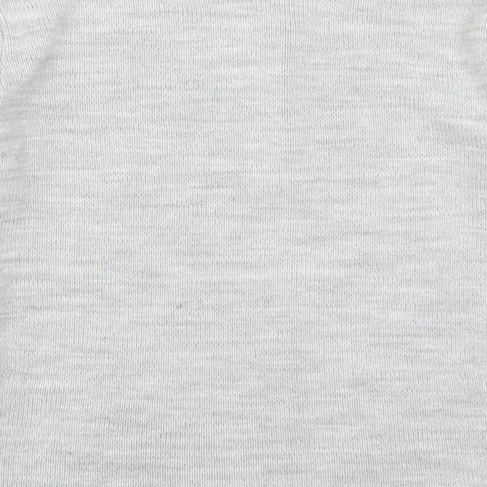 Mia Moda Womens Grey   Pullover Jumper Size S