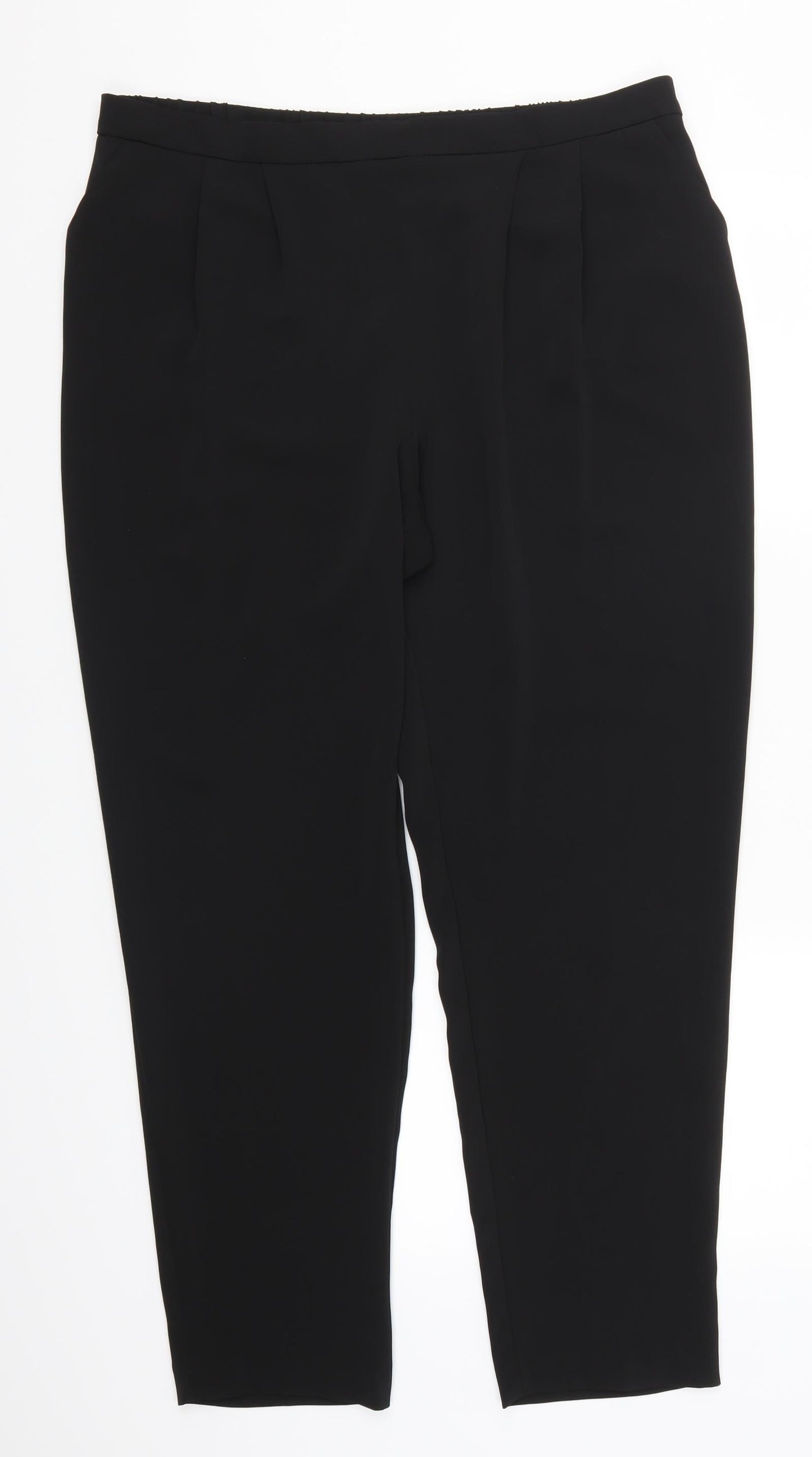 Roman Womens Black   Trousers  Size 16 L28 in
