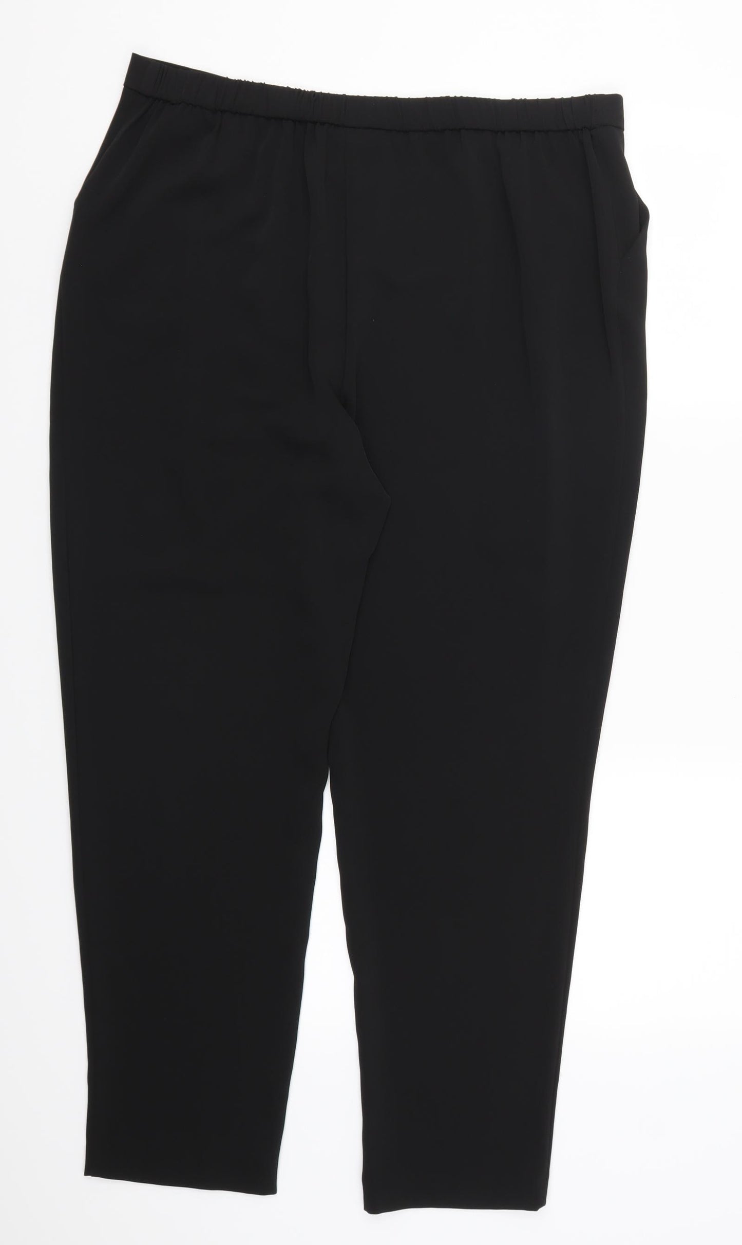 Roman Womens Black   Trousers  Size 16 L28 in