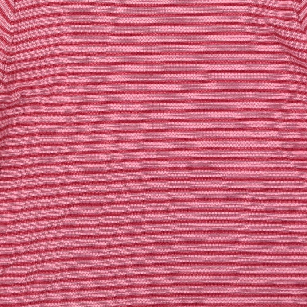 Fay Louise Womens Pink Striped  Pullover Jumper Size XL