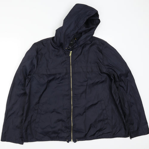 New Look Womens Blue   Rain Coat Coat Size 16