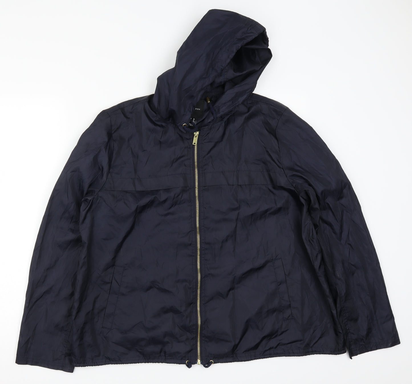 New Look Womens Blue   Rain Coat Coat Size 16