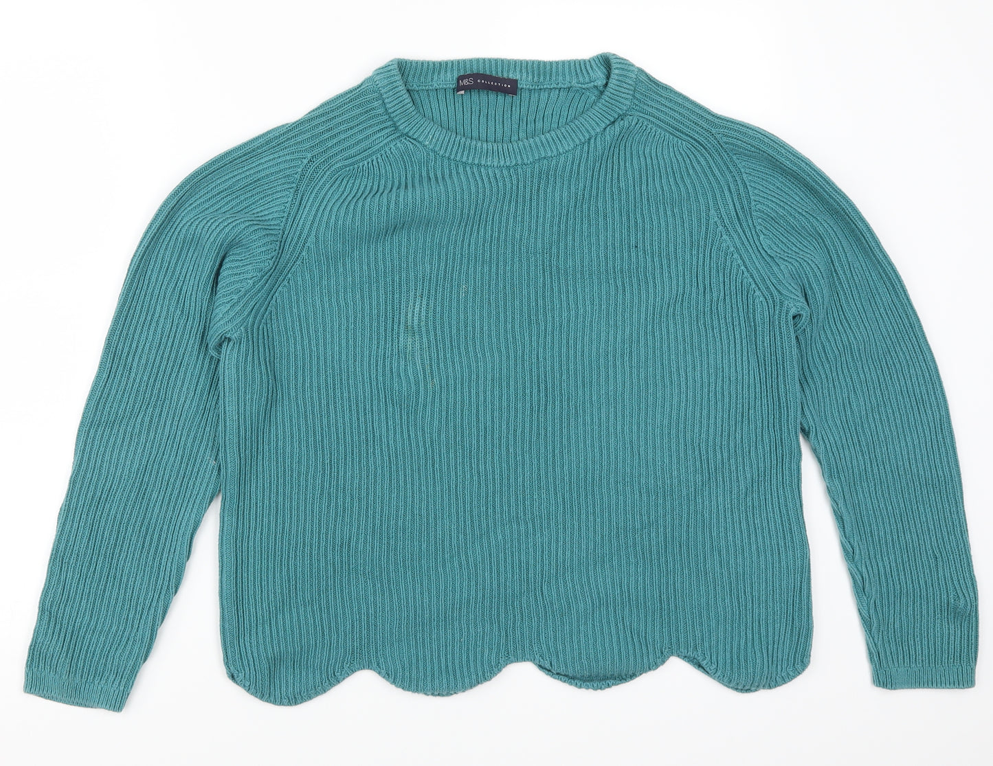 Marks and Spencer Womens Blue  Knit Pullover Jumper Size 18