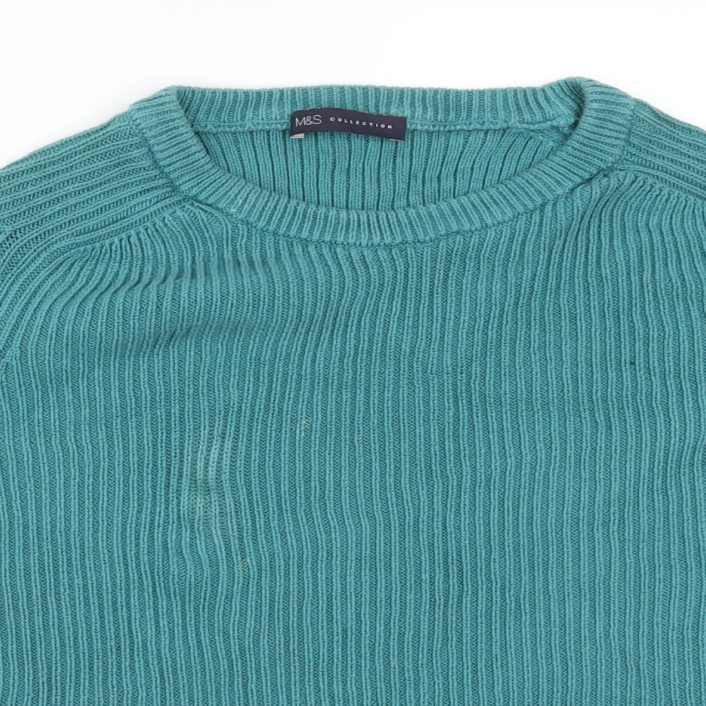 Marks and Spencer Womens Blue  Knit Pullover Jumper Size 18