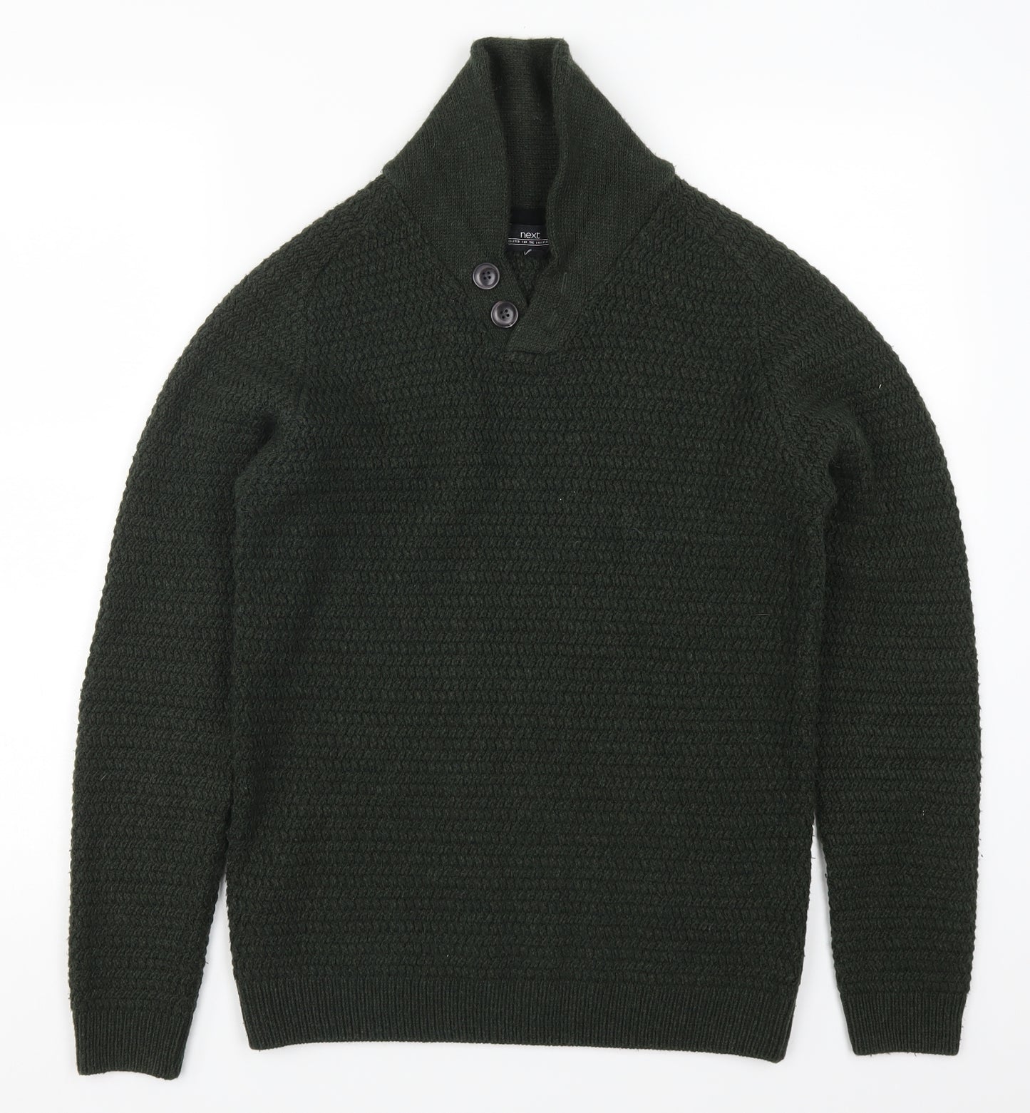 NEXT Mens Green  Knit Pullover Jumper Size S