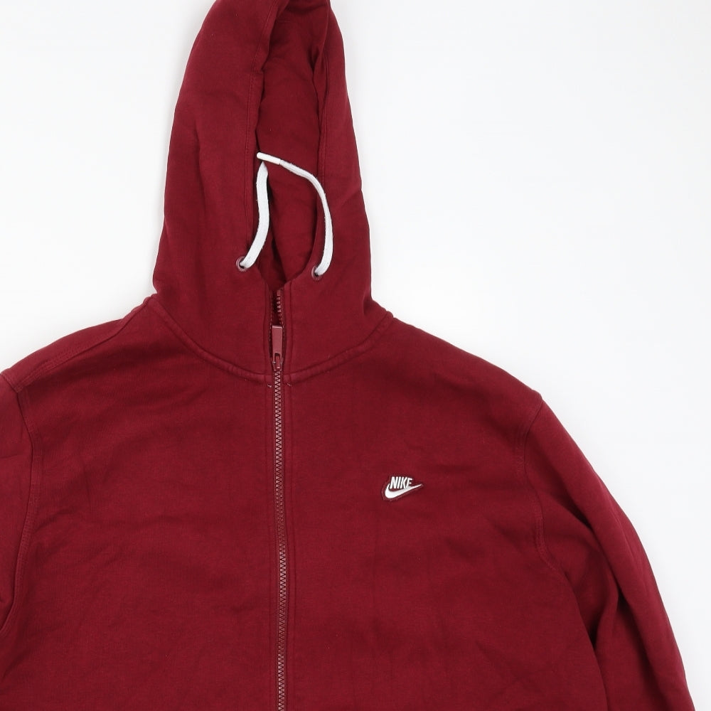 Nike Mens Red   Full Zip Hoodie Size XL