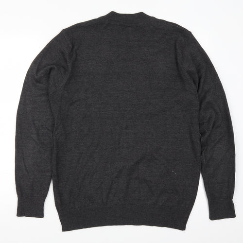Brave Soul Mens Grey   Pullover Jumper Size L