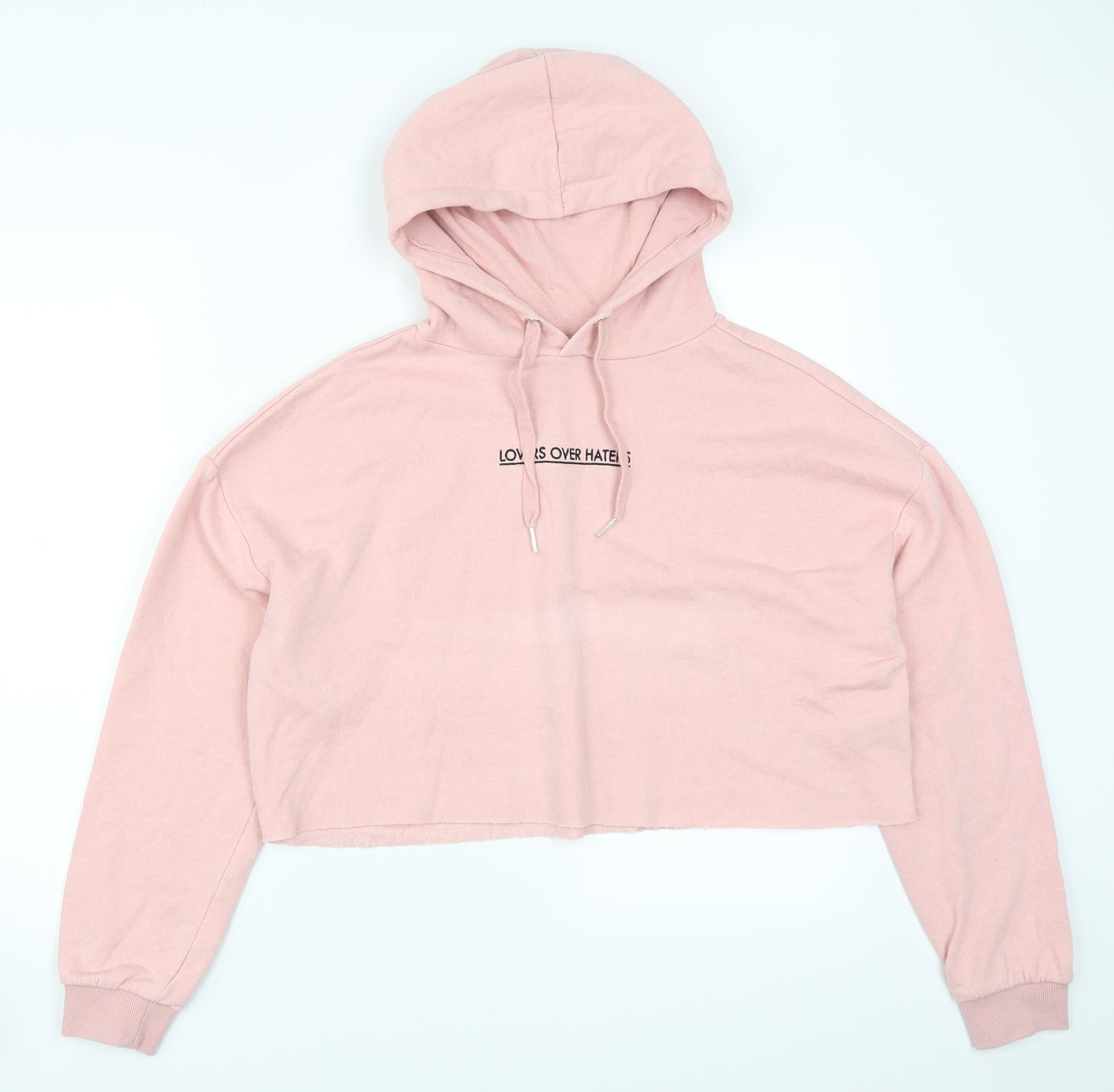 H&M Womens Pink   Pullover Hoodie Size S  - Lovers Over Haters