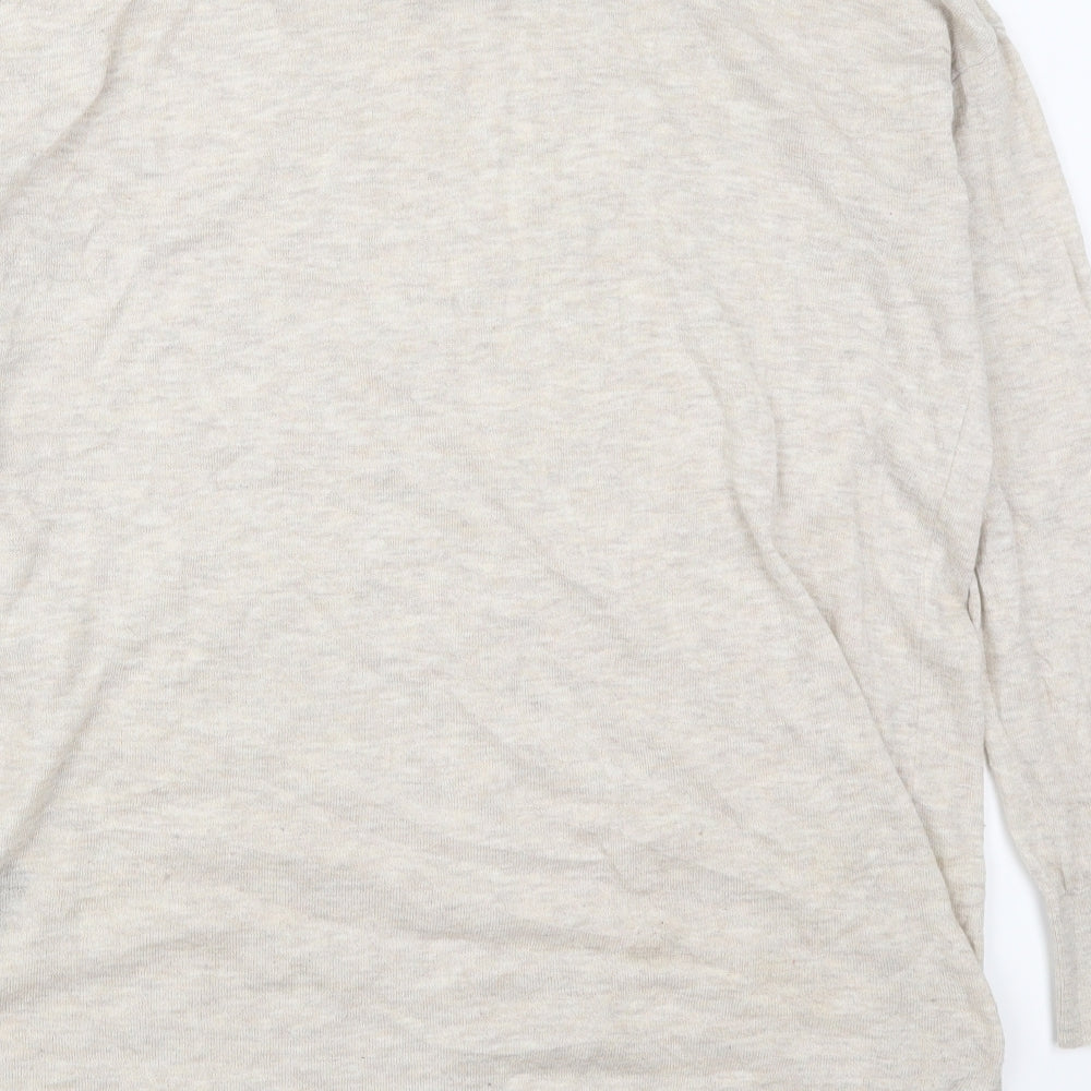 H&M Womens Beige   Pullover Jumper Size L