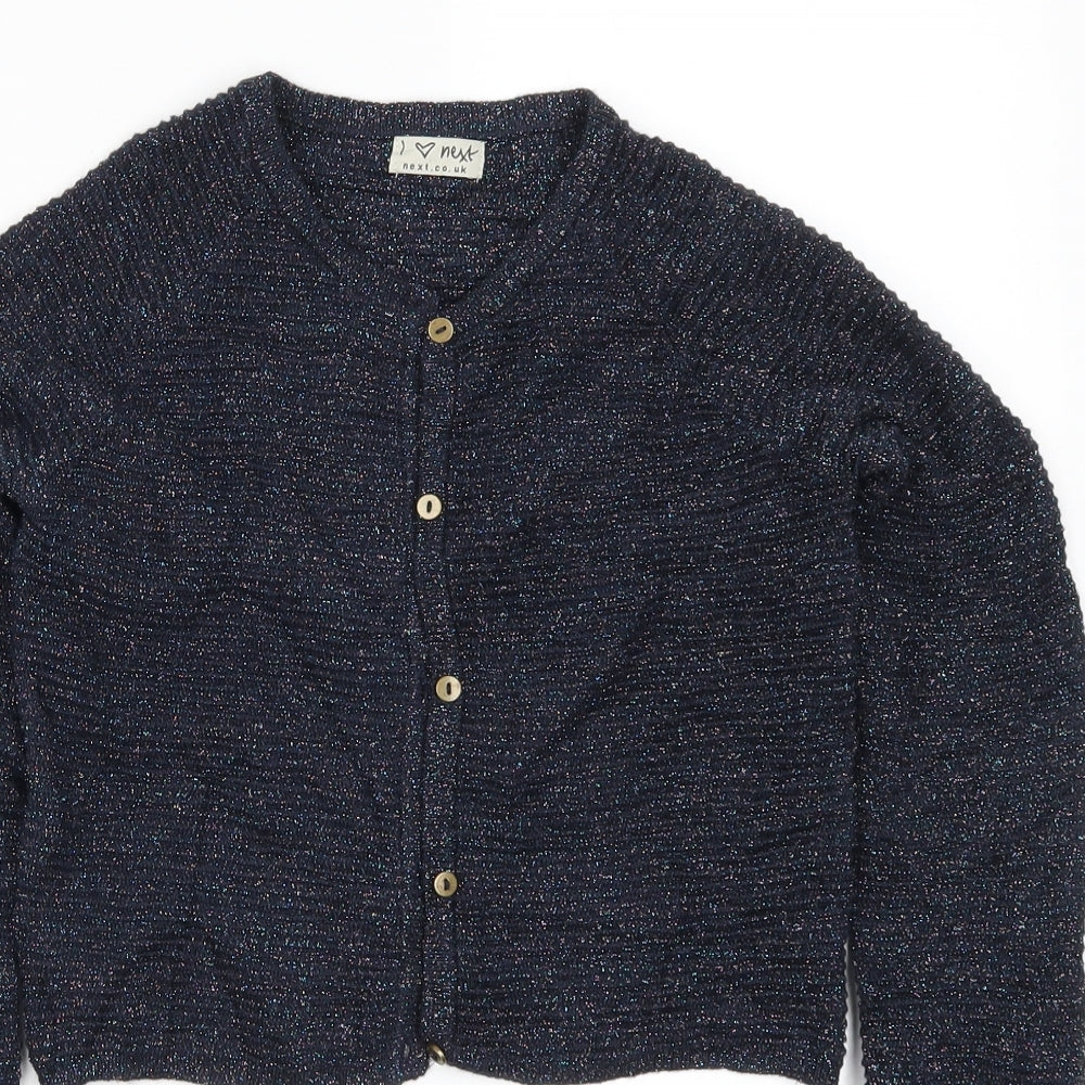 NEXT Girls Blue   Cardigan Jumper Size 11 Years