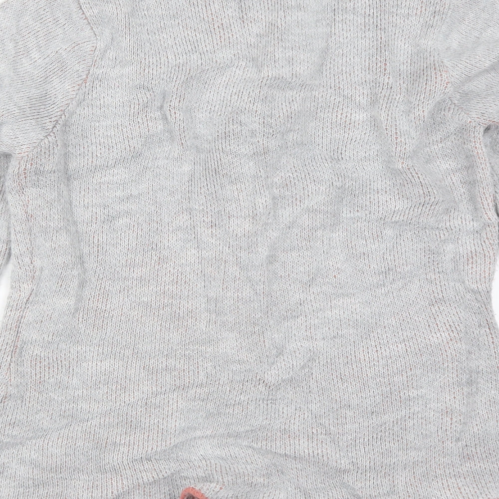 Yida Womens Grey  Knit Cardigan Jumper Size M