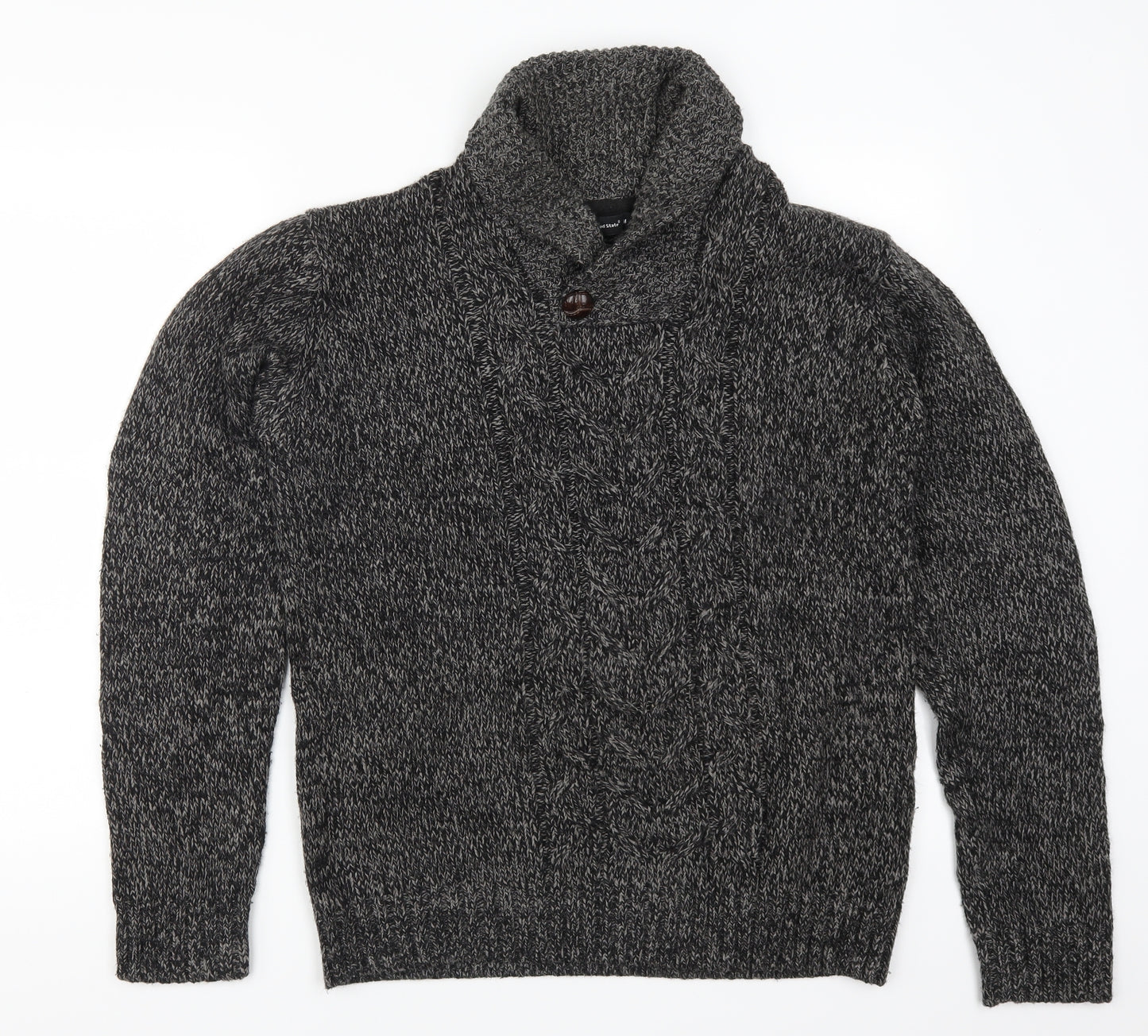 Cedar Wood State Mens Grey  Knit Pullover Jumper Size M