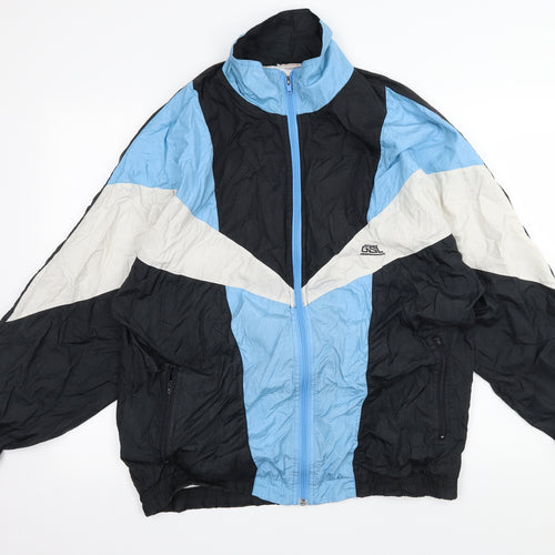 GSL Womens Blue Geometric  Jacket  Size XL