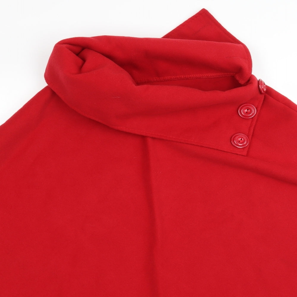 Luigi Womens Red  Fleece Jacket  One Size