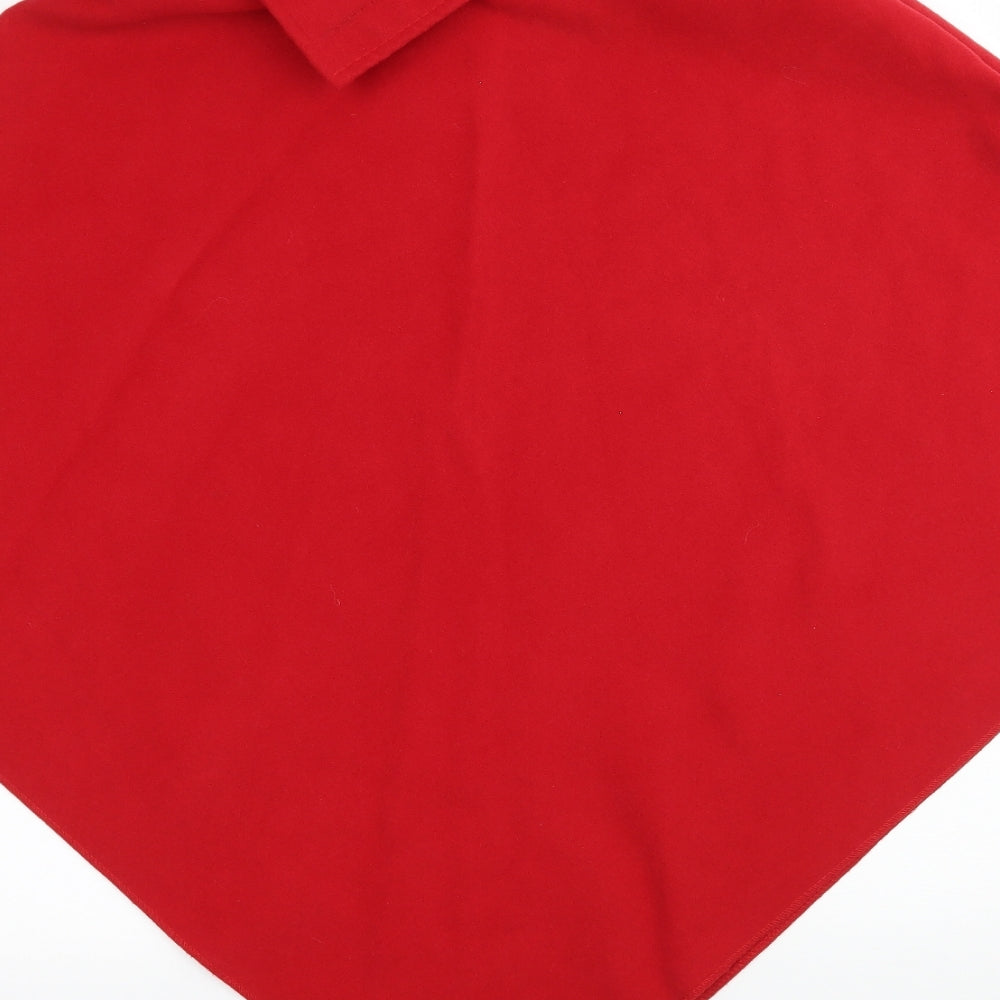 Luigi Womens Red  Fleece Jacket  One Size